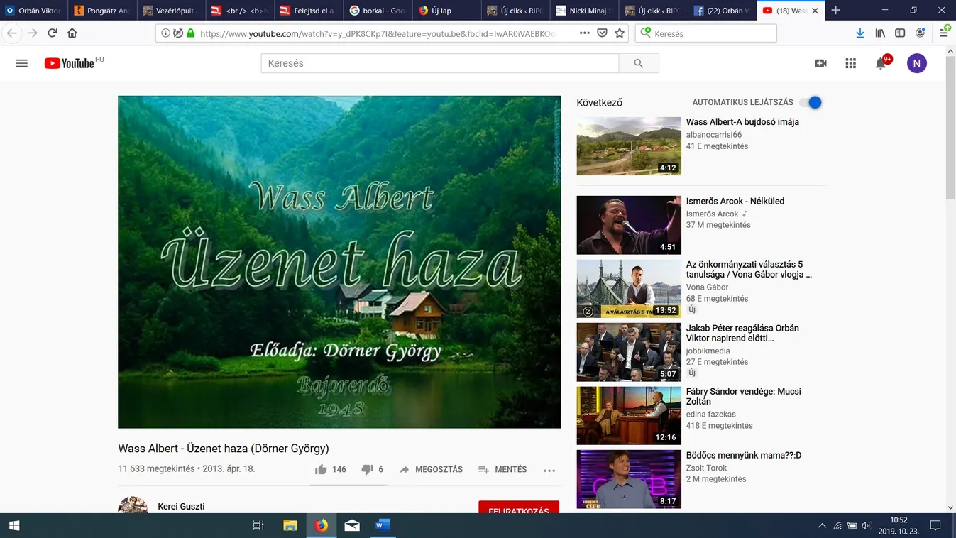 Igazi üzenet, Orbán Viktor Wass Albert-verssel kezdte az ünnepet