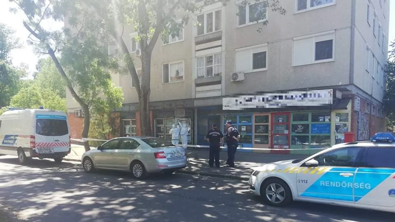 Fotók a helyszínről: Fegyveres férfi támadt rá egy szegedi posta alkalmazottaira