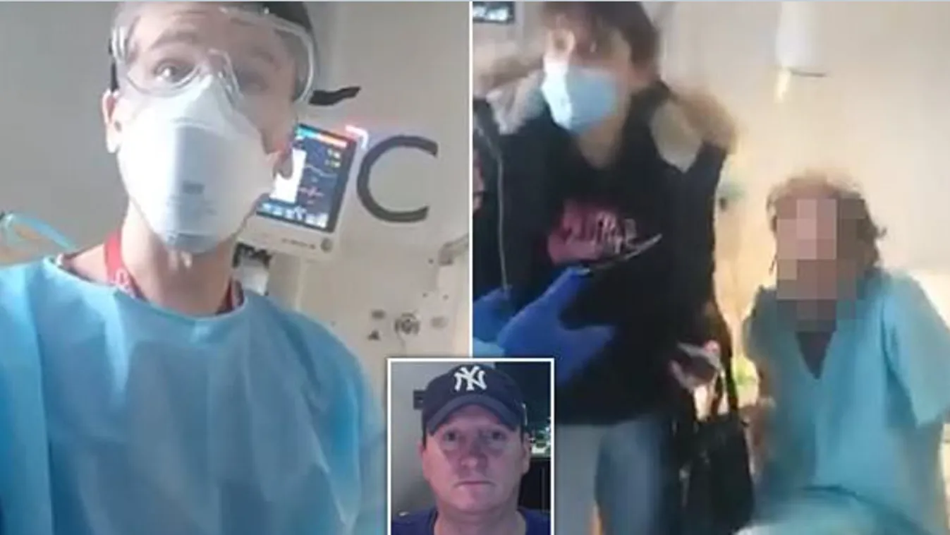 Sokkoló videó: egy vírustagadó megpróbálta hazavinni haldokló, koronavírusos barátját a kórházból