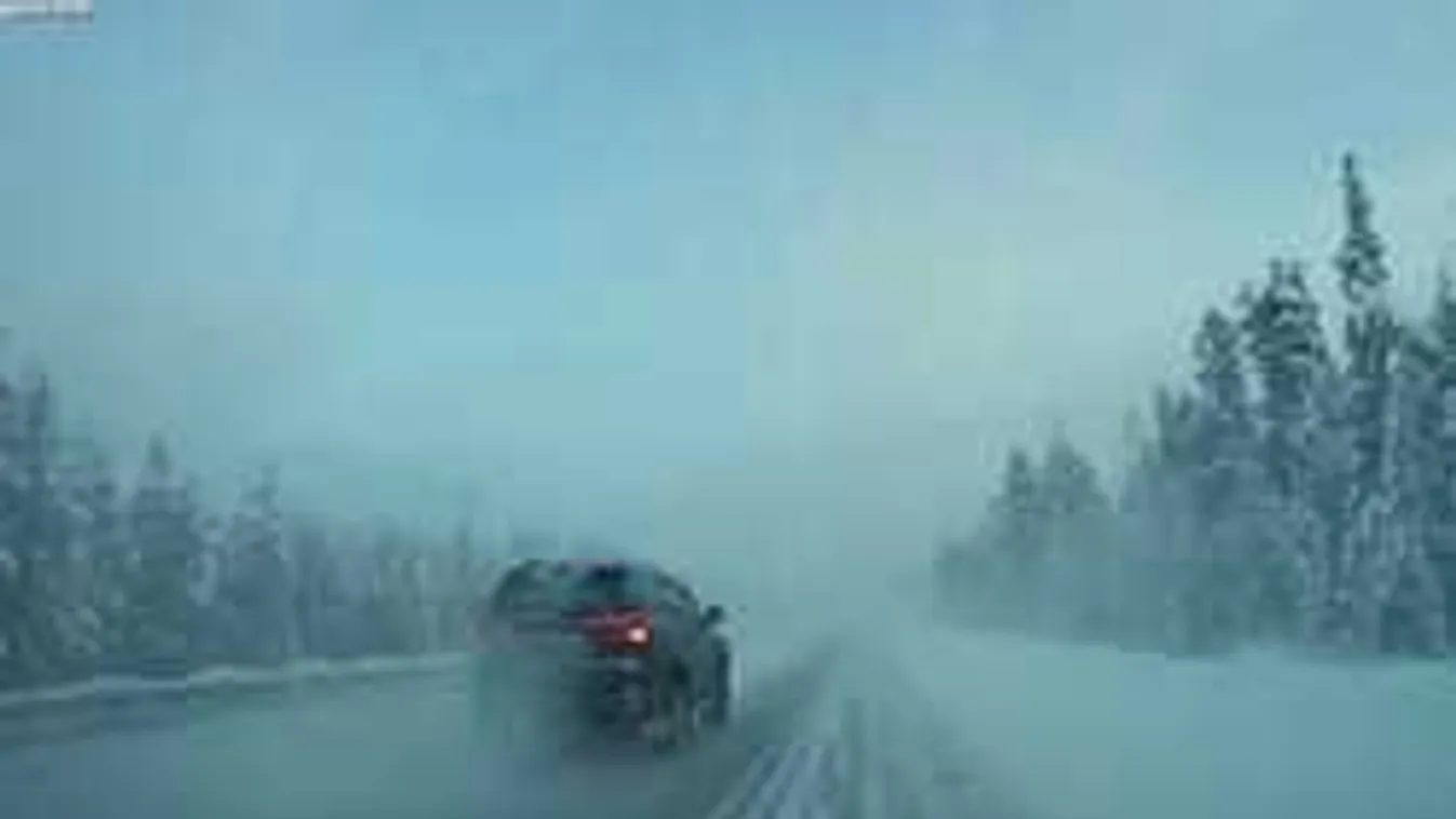 Halálos tragédia lett a havas úton való száguldozásból! - videó