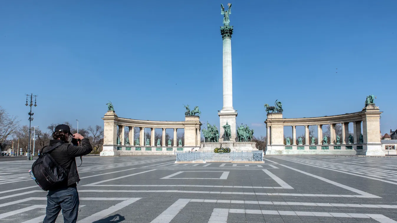 Elnéptelenedett Budapest: látványos drónfelvételen az üres város