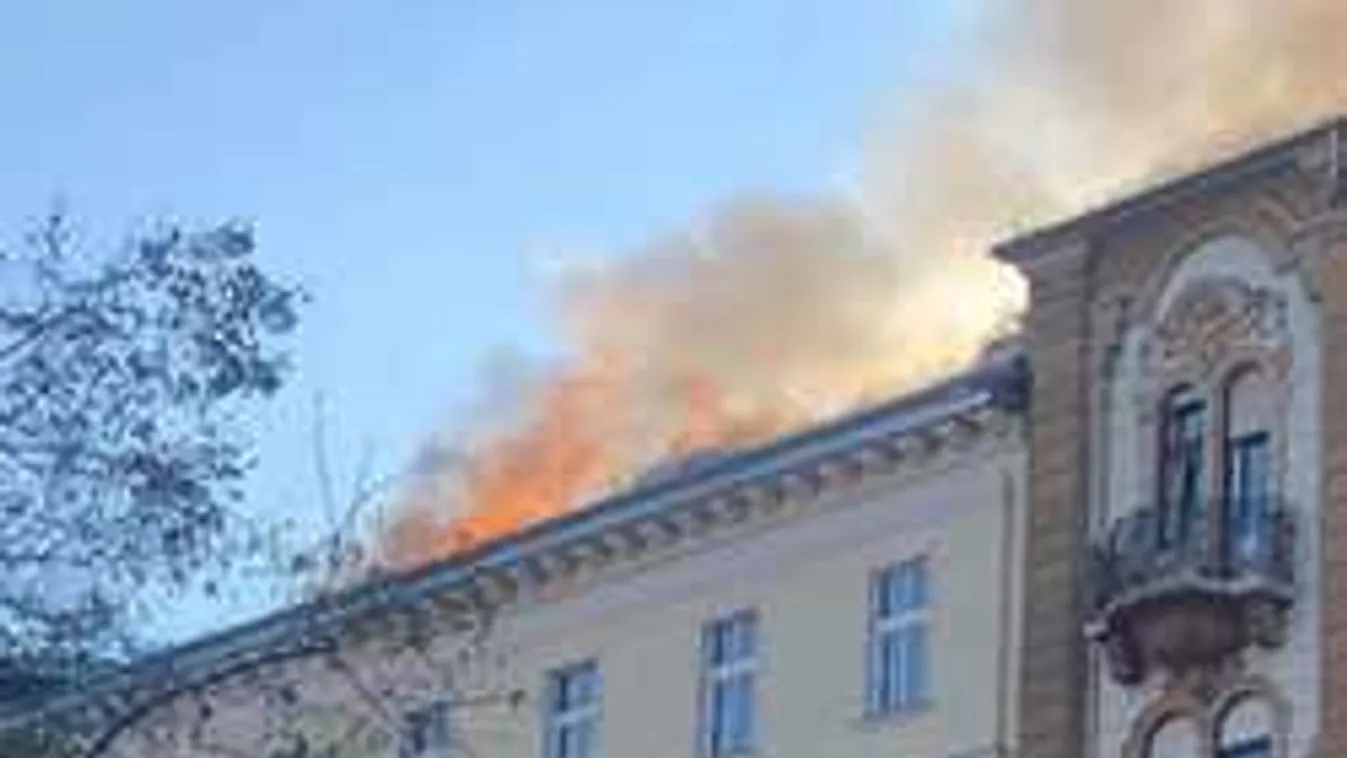 Döbbenetes videót kaptunk a Teréz körúton pusztító tűzről