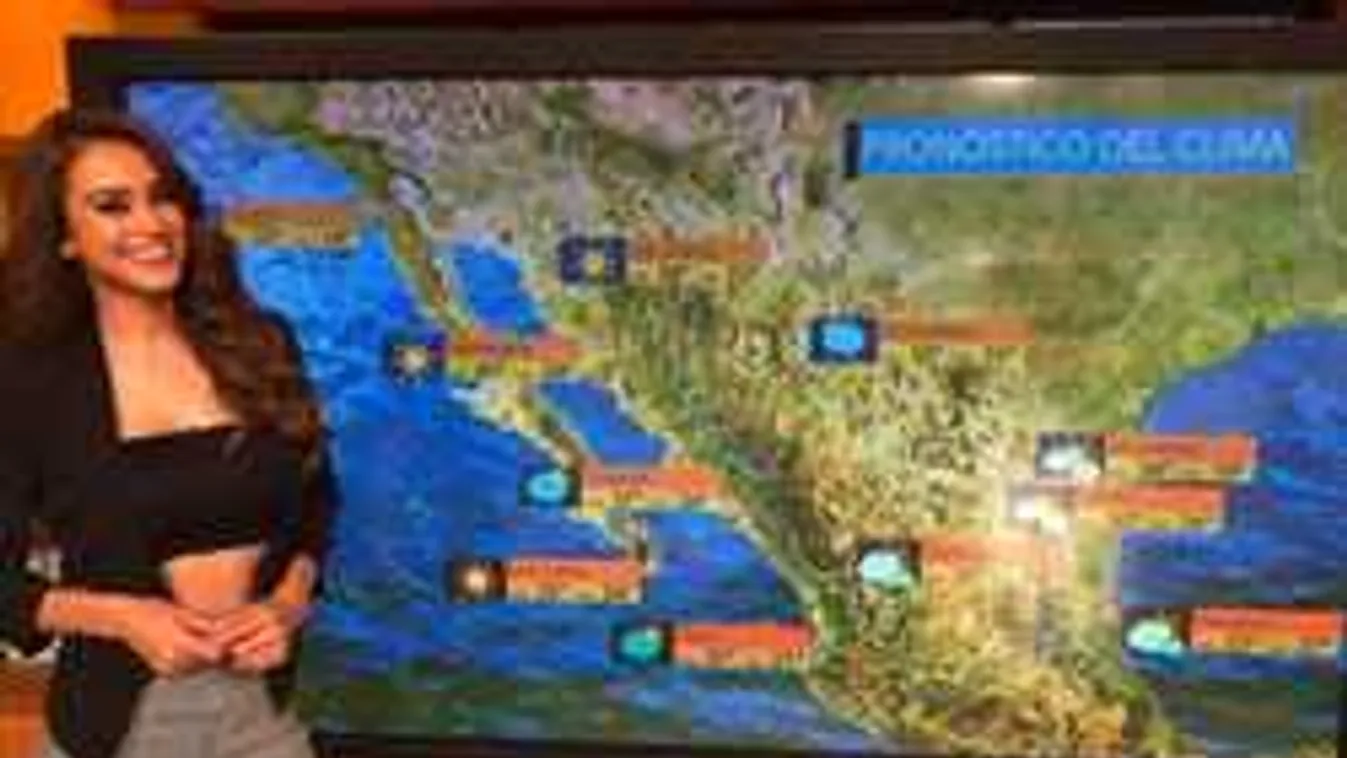 Így izgatja a közönséget minden nap az ultraszexi időjárás-jelentő