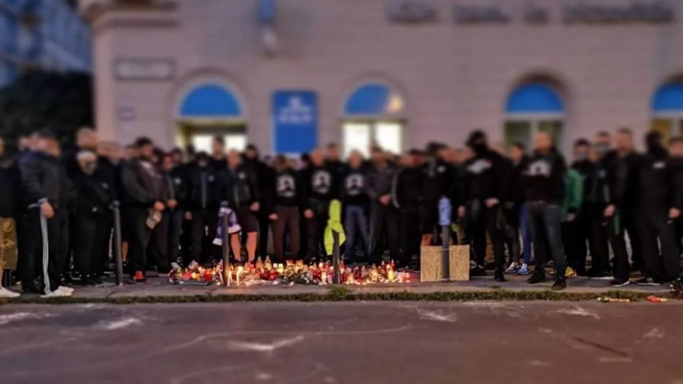 Deák téri késelés: A fradisták így búcsúztak el a meggyilkolt szurkolóktól
