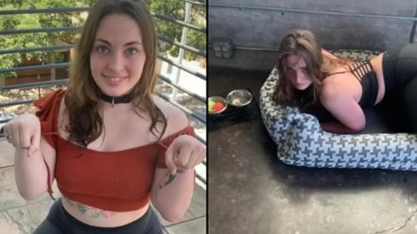 Elképesztő: több tízmilliót keres azzal, hogy kutyaként viselkedik a fiatal lány