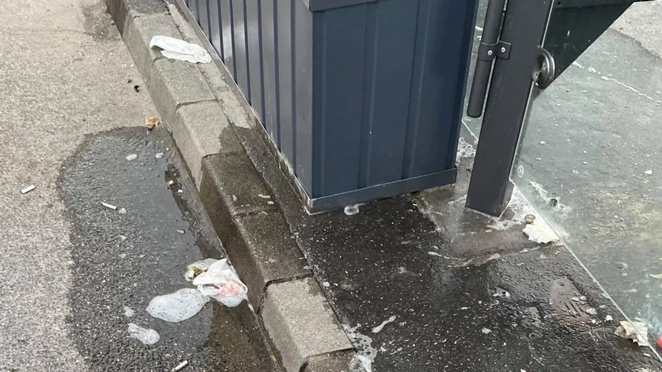 Újabb felvételek az összemocskolt budapesti megállóról, és az elkövetőkről