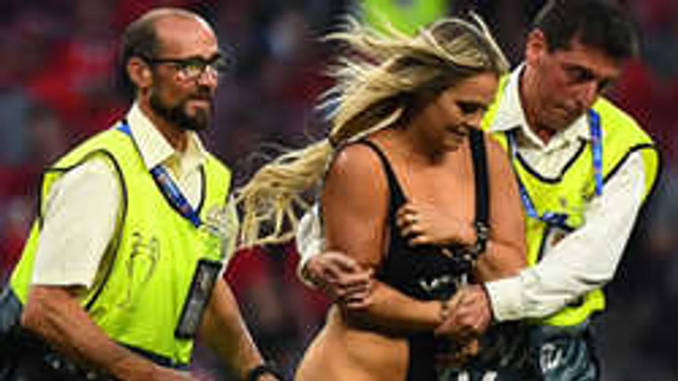 Letépte a ruháját, így készült a BL-döntőre a bikinis szépség