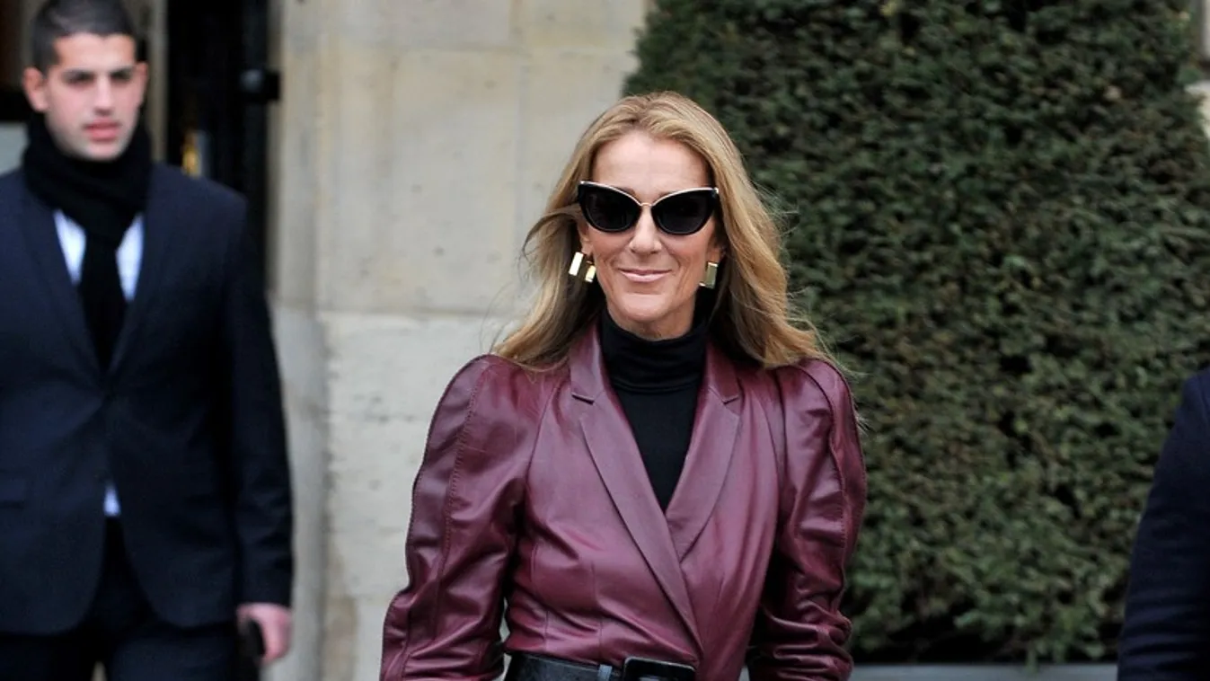 Celine Dion and Pepe Munoz go to the Givenchy office building in Paris