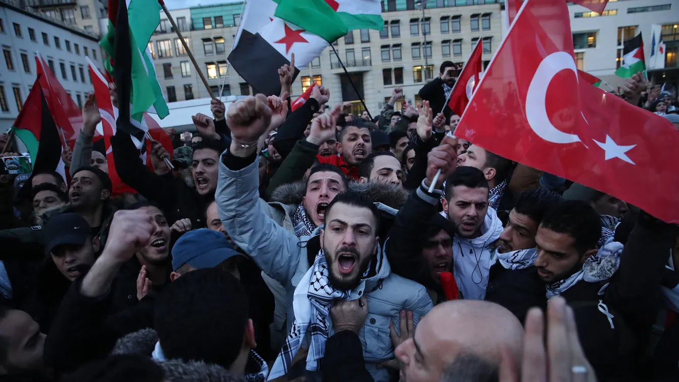 Palestinians Protest Trump Announcement