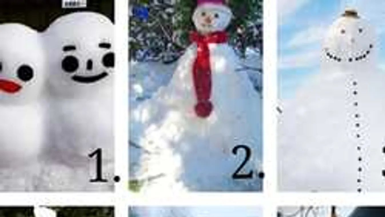 Melyik hóembert választanád - meglepő titkokat árul el rólad