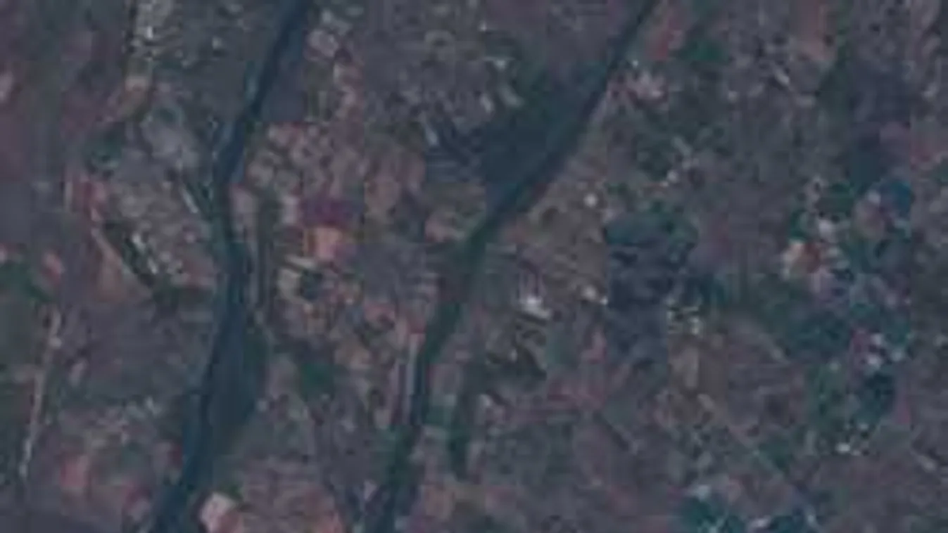 A kiszáradt Duna már az űrből is látszik