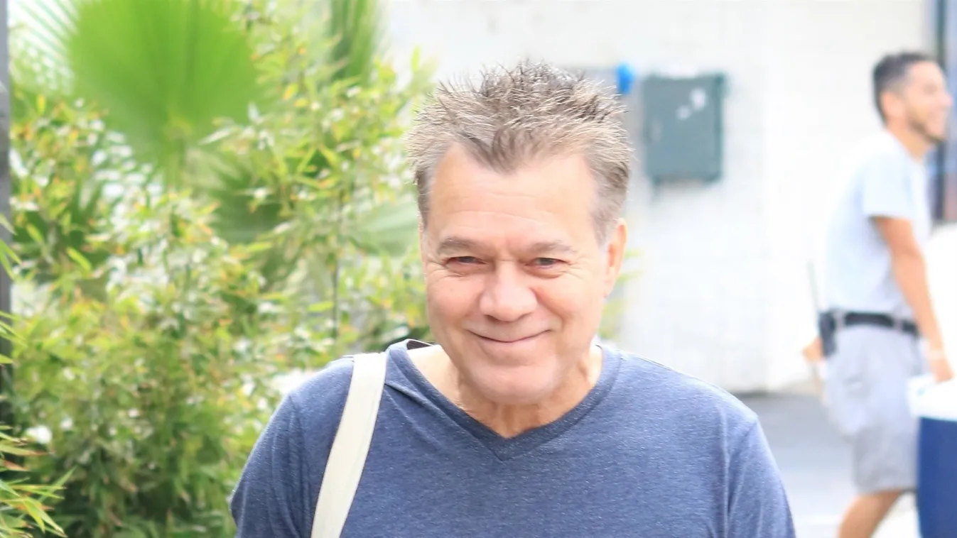 Eddie Van Halen goes shopping at the Farmers Market with Janie Liszewski