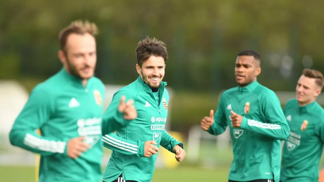 Nagy Ádám (középen) nem véletlenül mosolyog: apukaként játszhat az Eb-n