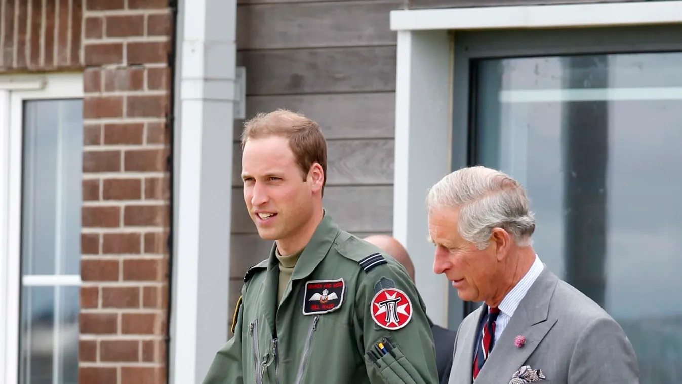 Prince Charles Visits Prince William's RAF Valley Base