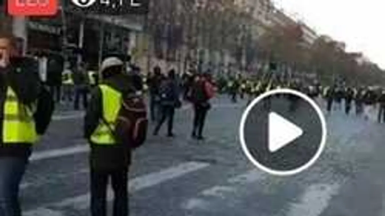 Élő adás Párizsból, a mai tüntetésekről!