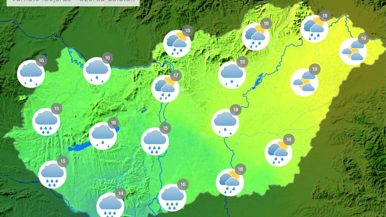 Nem hoztunk jó híreket: Ilyen lesz az időjárás a hét második felében