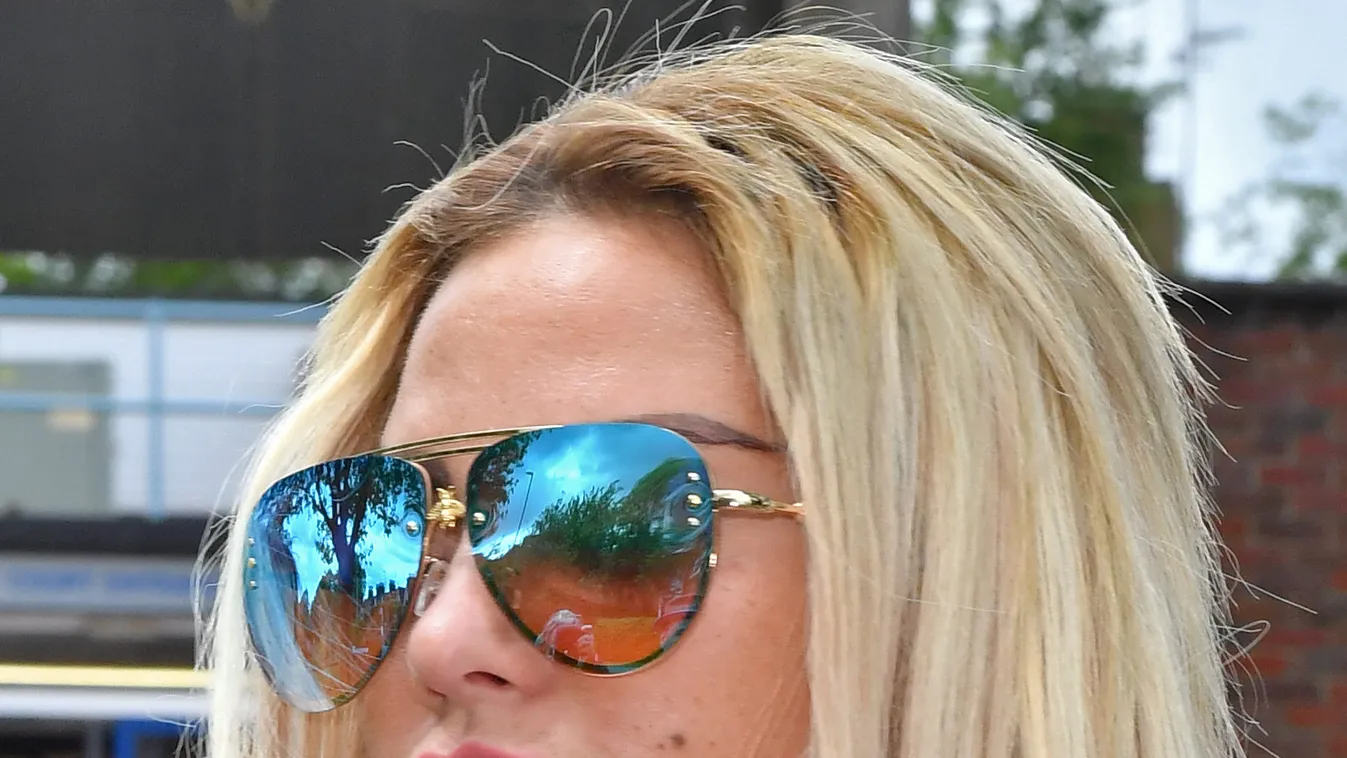 Katie Price leaving court at Horsham Magistrates Court, West Sussex