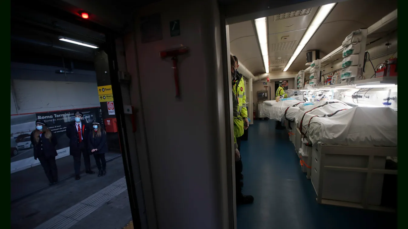 Kórházvonatok szállíthatják a betegeket, ha valahol ágyhiány van – videó