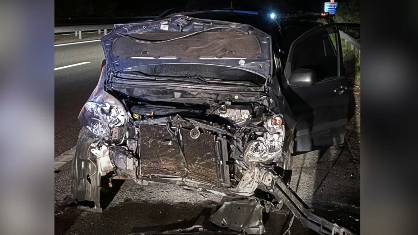 Brutális baleset: 170-el robbant bele a vétlen autósba az M7-esen – Videó