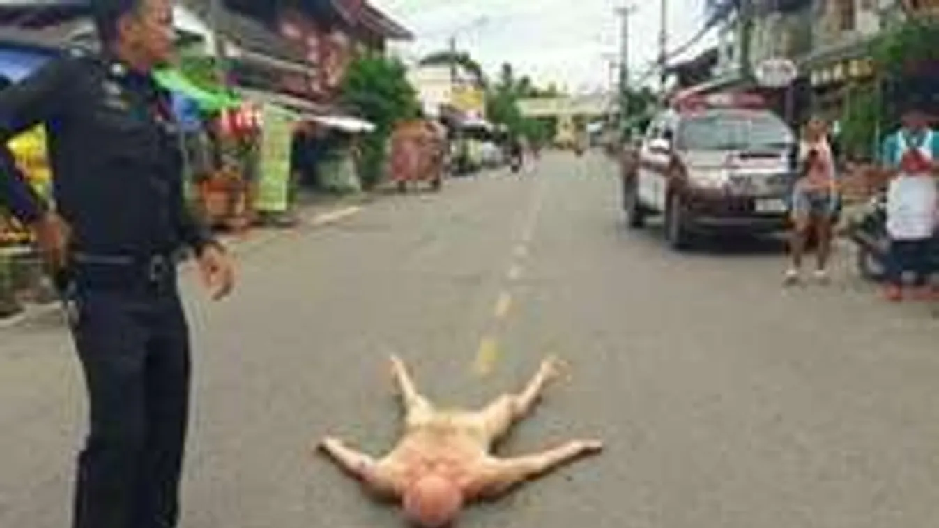 Szerelmi bánatában meztelenül az úttestre feküdt a turista - fotó!