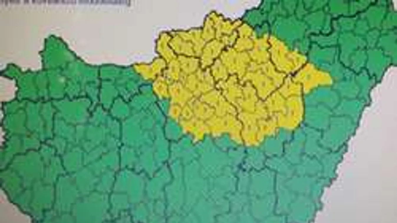 Felhőszakadás, jégeső jön a sárga sávban! Orkánerejű szél! Menekítse autóját!