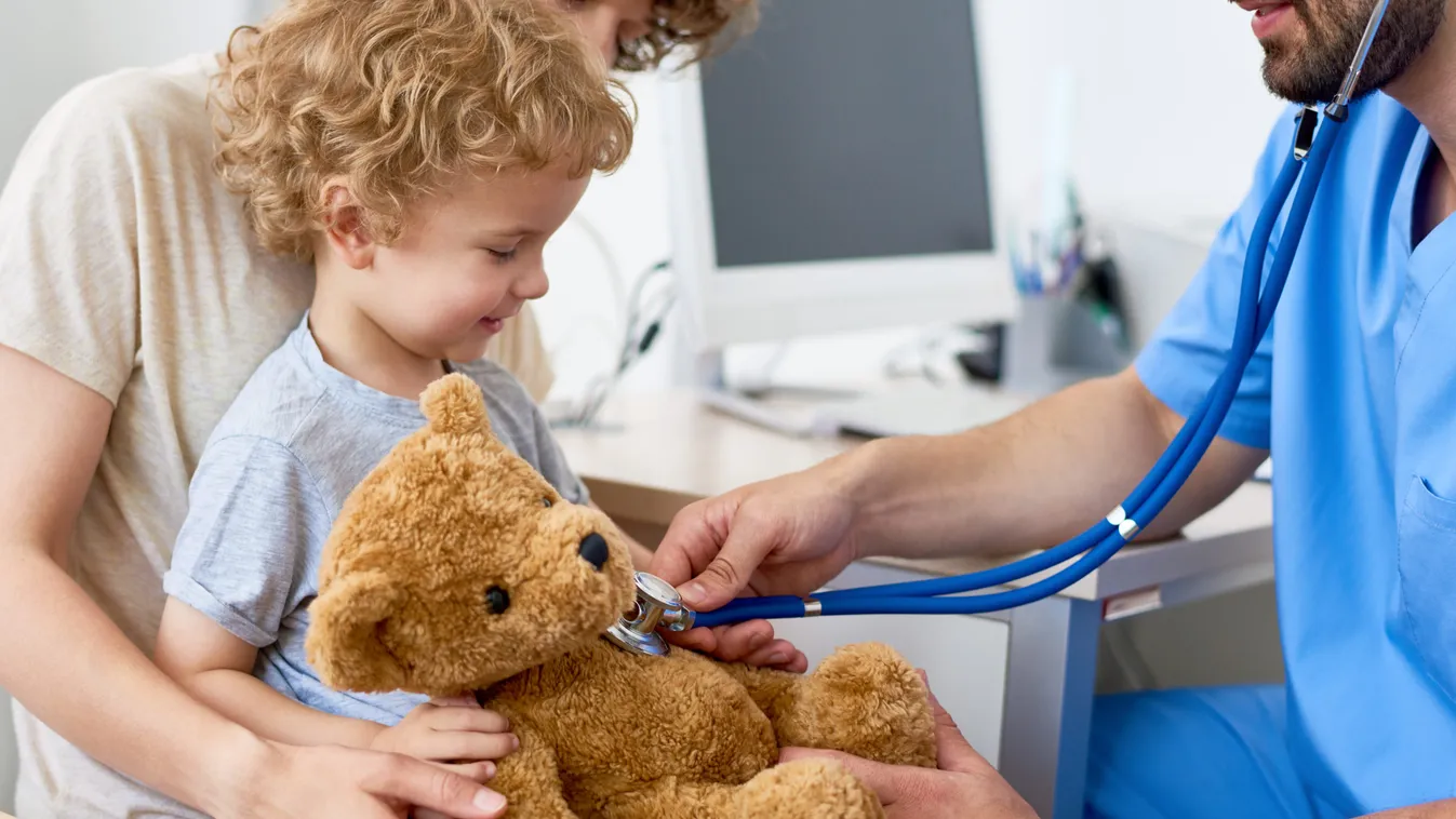 Mother and Child in Pediatric Office