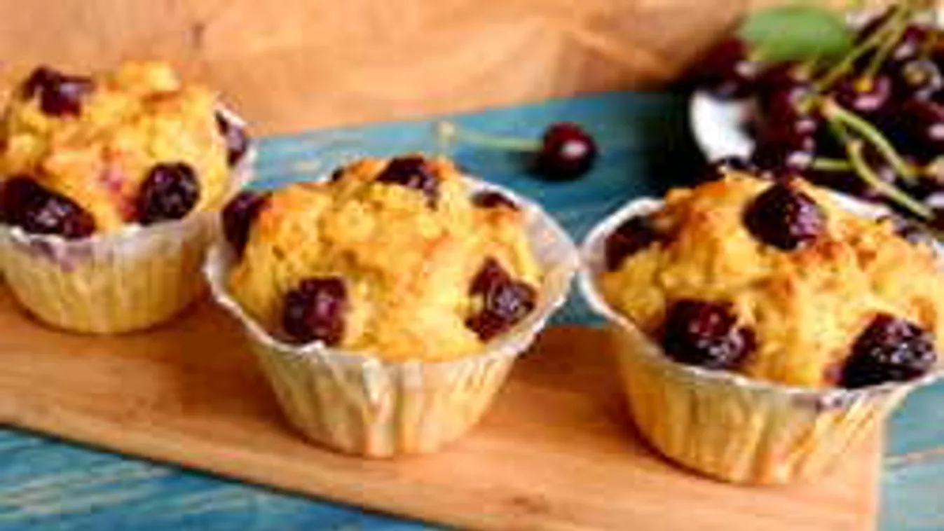 Szuper diétás süti készült: Cseresznyés zabmuffin
