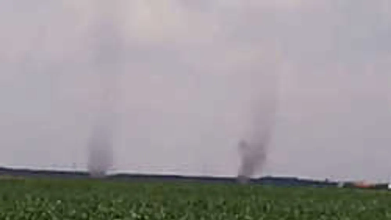 Nincs kettős látásod, tényleg két tornádó volt Debrecennél - videó
