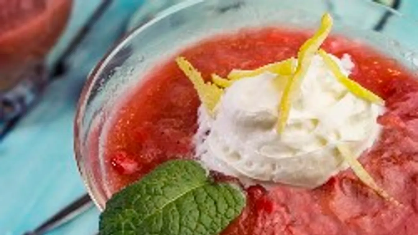 Rebarbarás mennyország pohárban