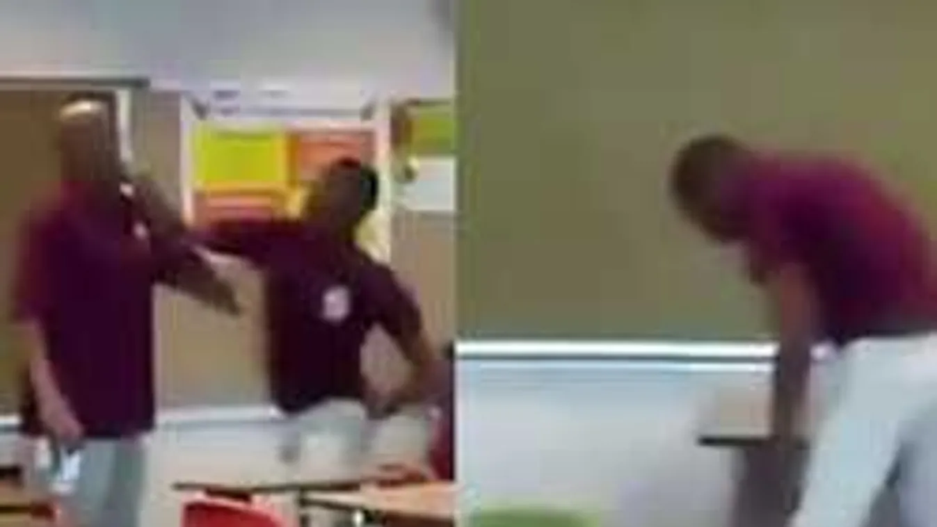 Előzetesben a tanárát brutálisan megverő 16 éves diák! - videó