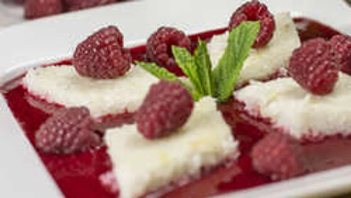 Málnás-kókuszos tejberizsszelet