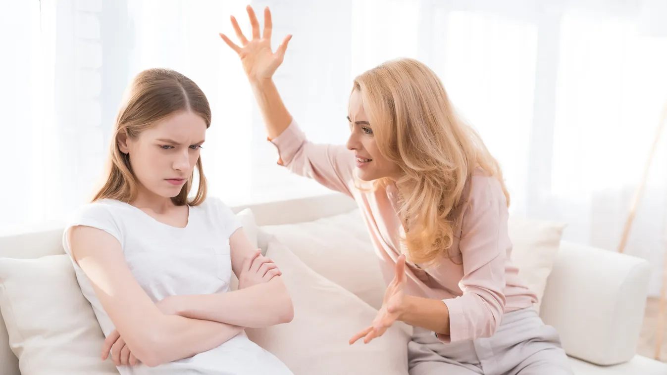 Mom,And,A,Teenage,Daughter,Are,Arguing,With,Each,Other.