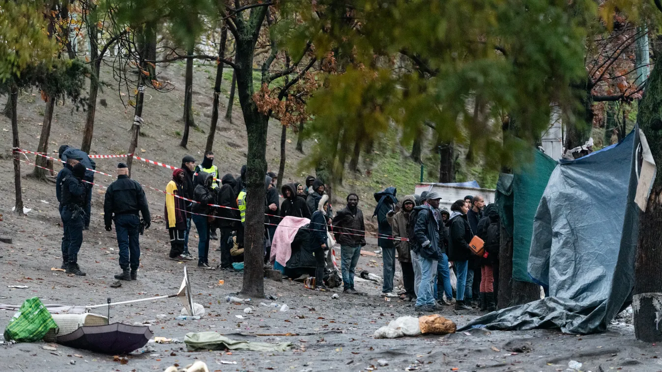 Evacuation Of A Migrant Camp In Paris