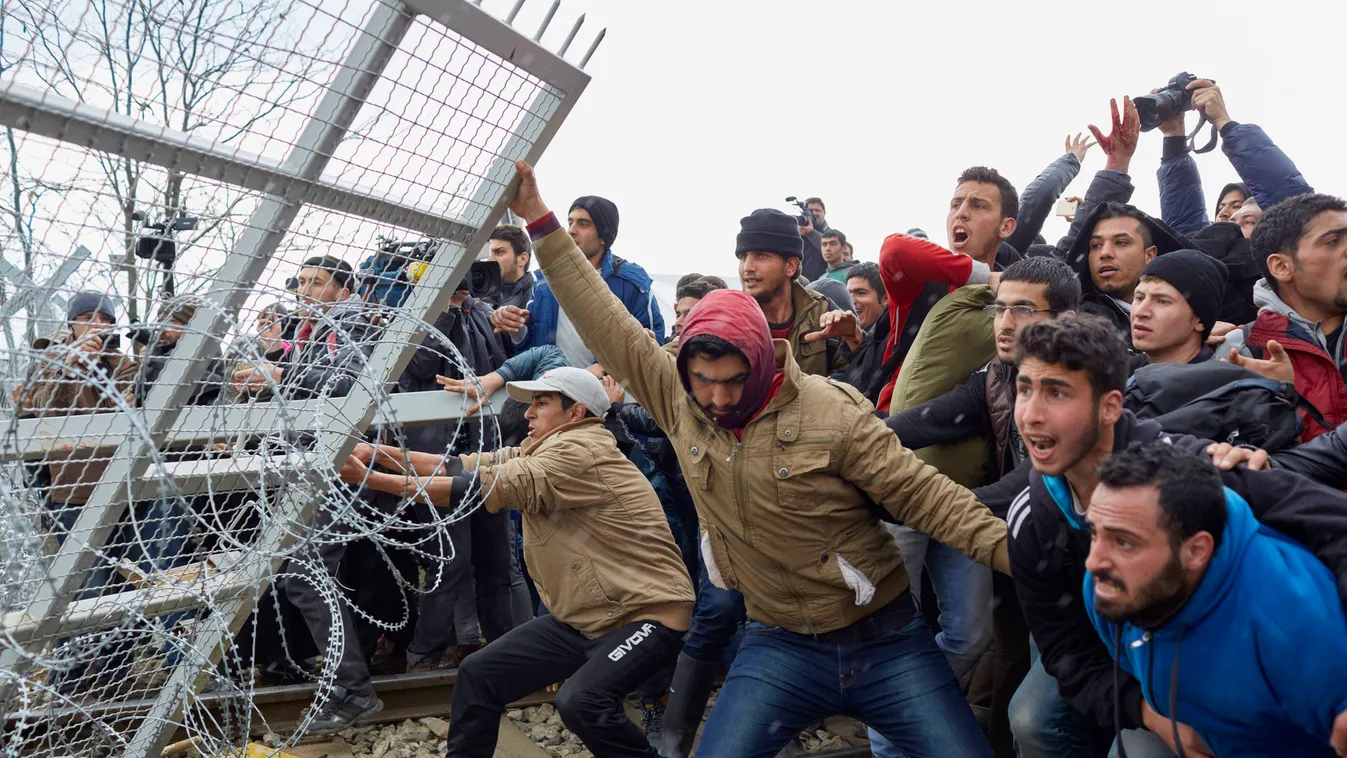 Migrants Protest At Border As Greek Bottleneck Worsens