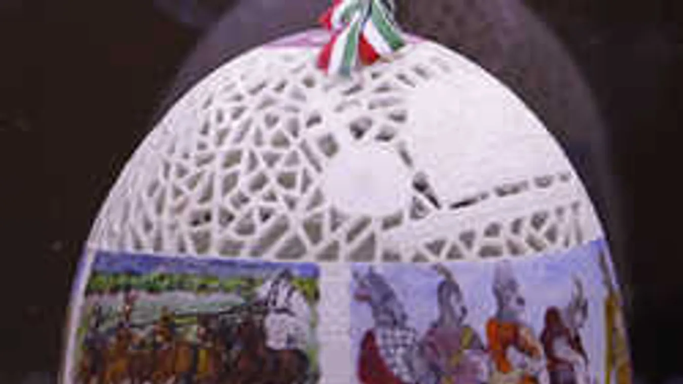 Zsigóné Kati megfestette az ország tojását