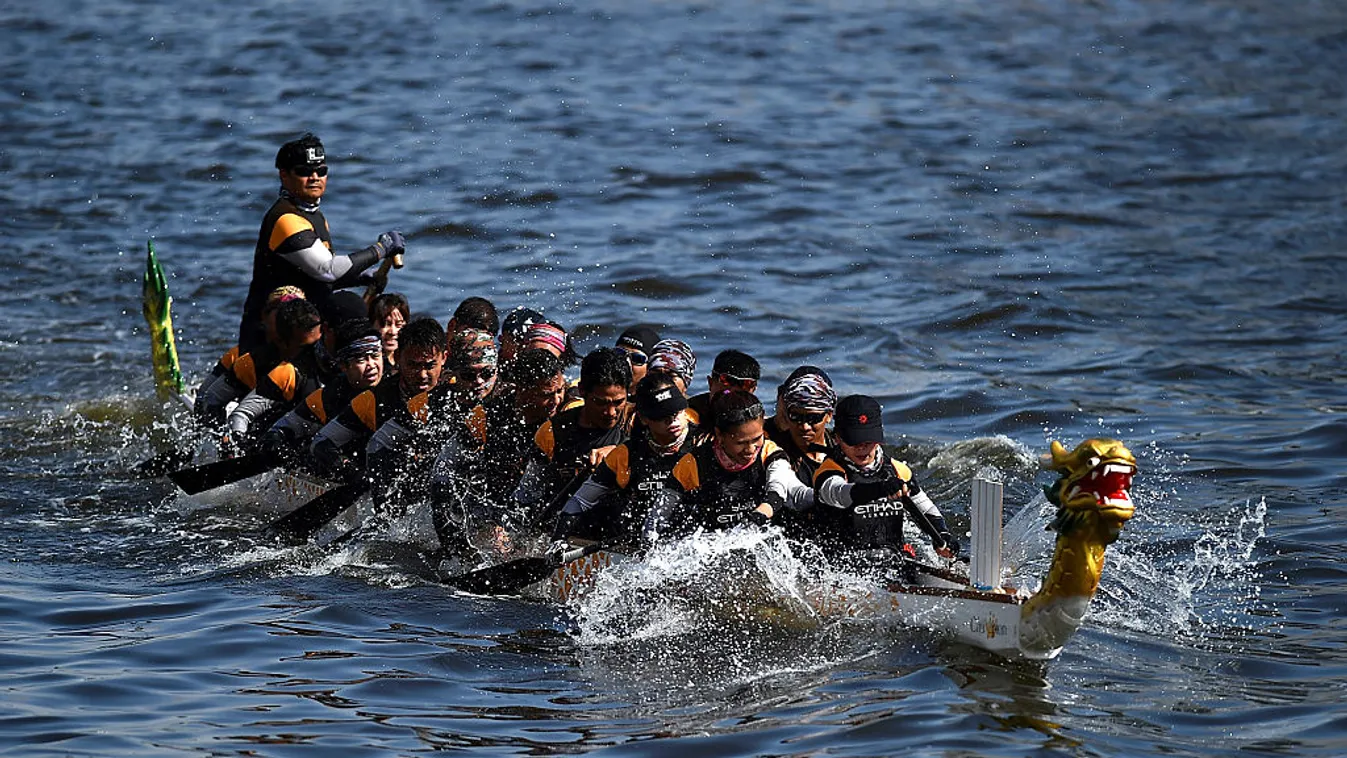 Dubai Water canal Dragon Boat Festival