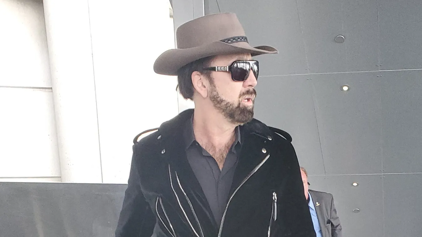 PREMIUM EXCLUSIVE Nicolas Cage arriving at LAX looks happy after annulment of marriage