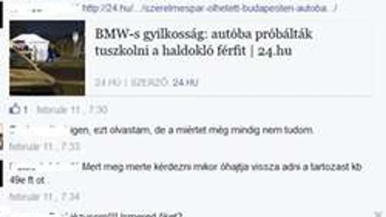 Ezért halt meg a BMW-s késelés áldozata?