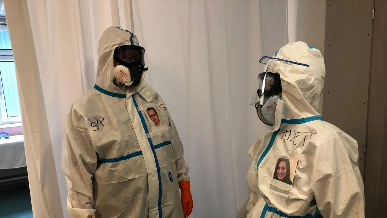 Megmutatják arcukat a koronavírusos betegeknek a Szent Imre Kórház dolgozói