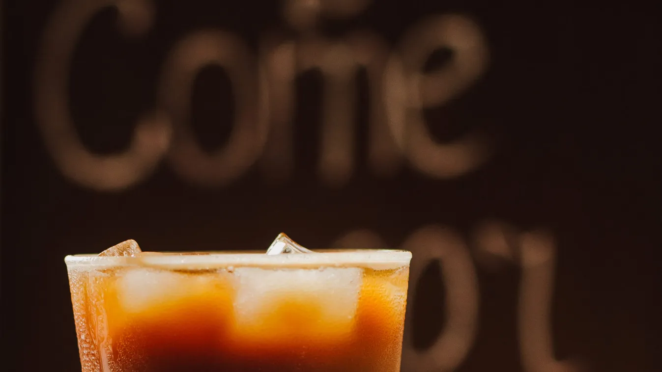 Fresh,Cold,Orange,Cocktail,With,Coffe,On,Wooden,Background.,Copy