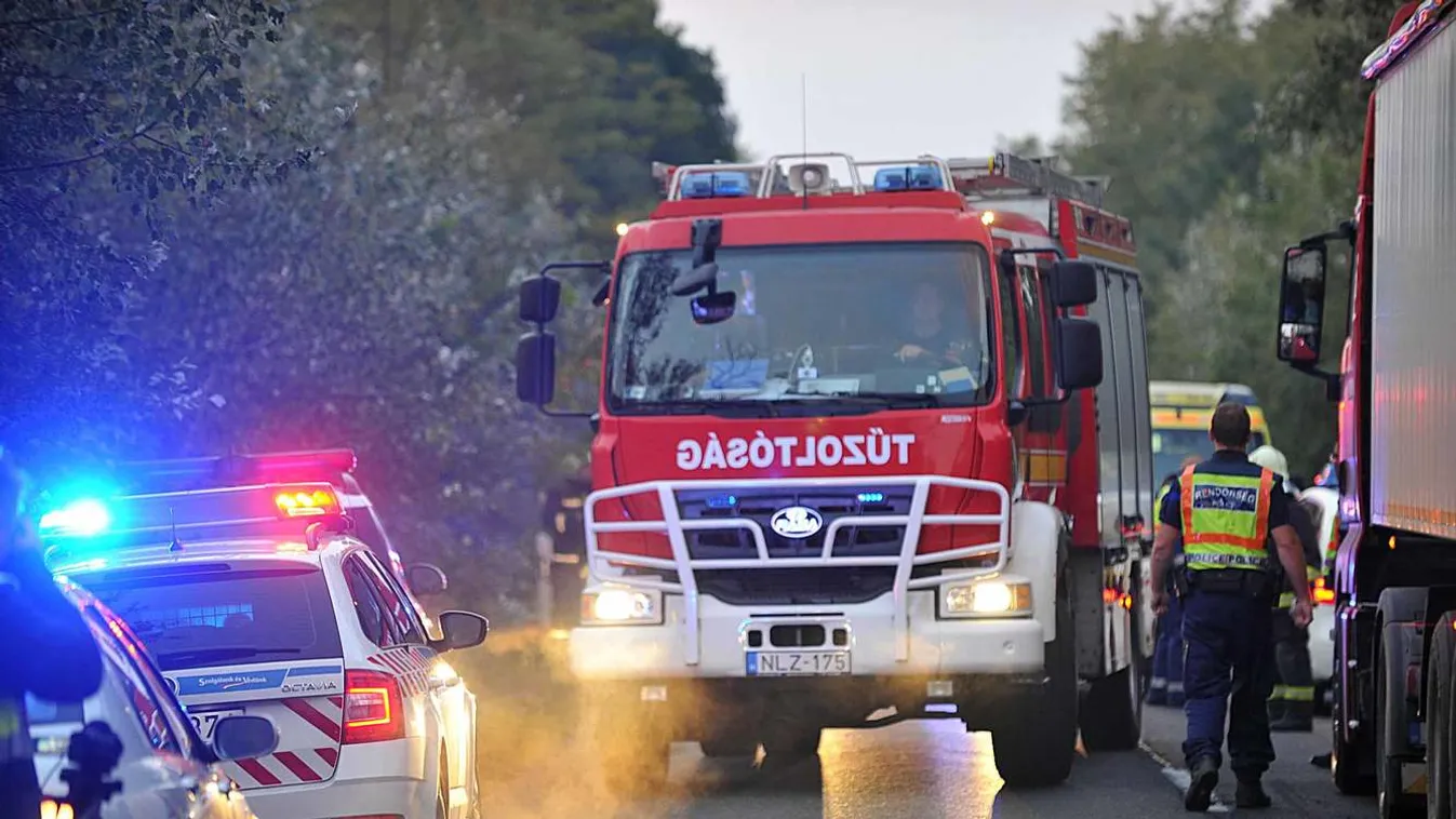 Megrázó fotók érkeztek: vaddisznó miatt borult fel egy kisbusz