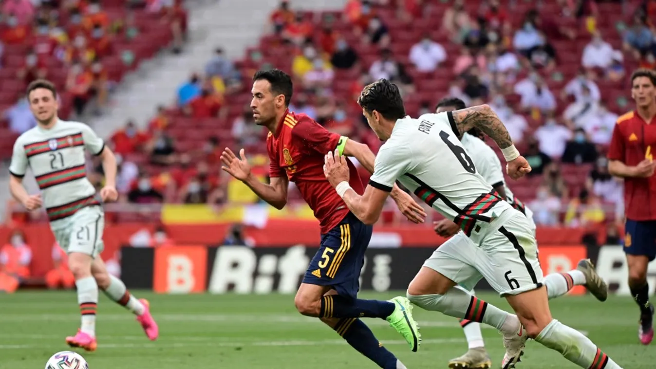 Busquetsről a pénteki spanyol-portugál (0-0) felkészülési meccs után derült ki, hogy elkapta a vírust