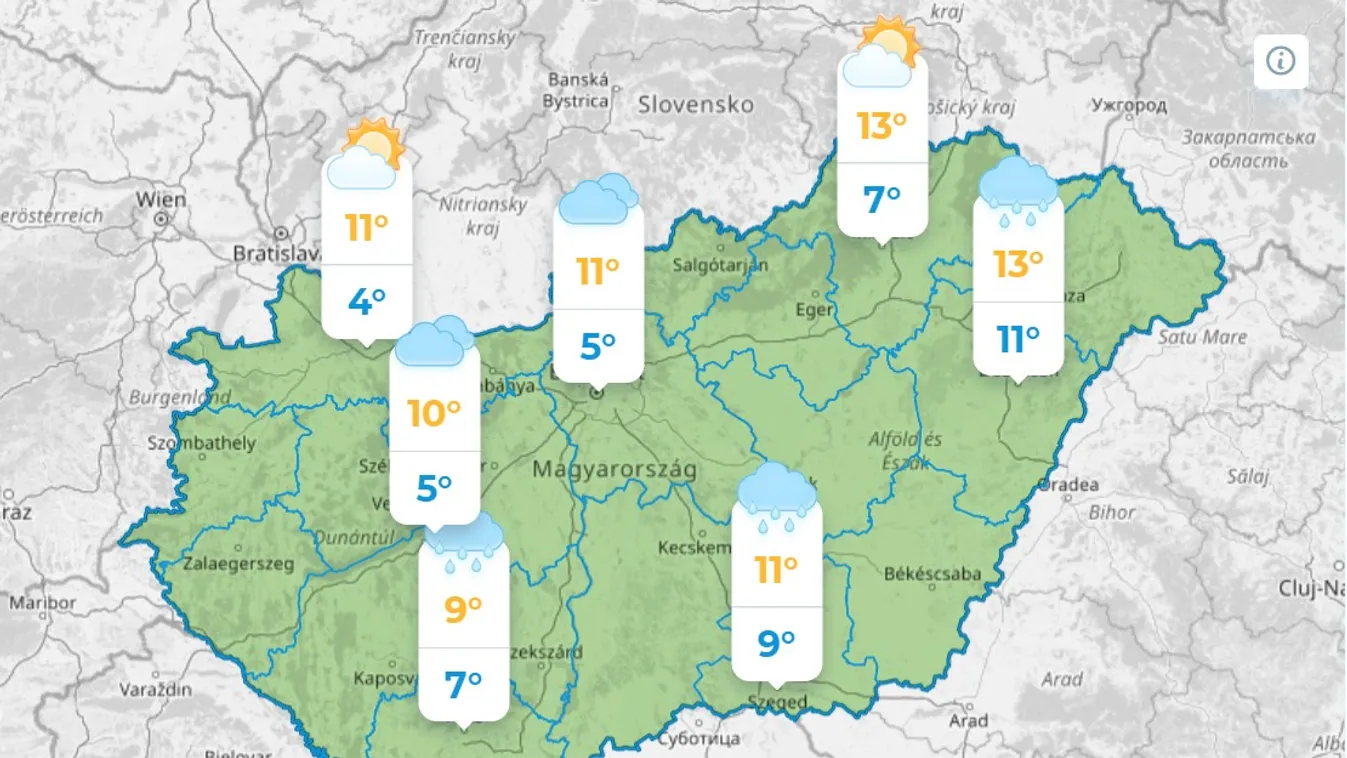 Ma sem ússzuk meg az esőt – ilyen időjárás várható