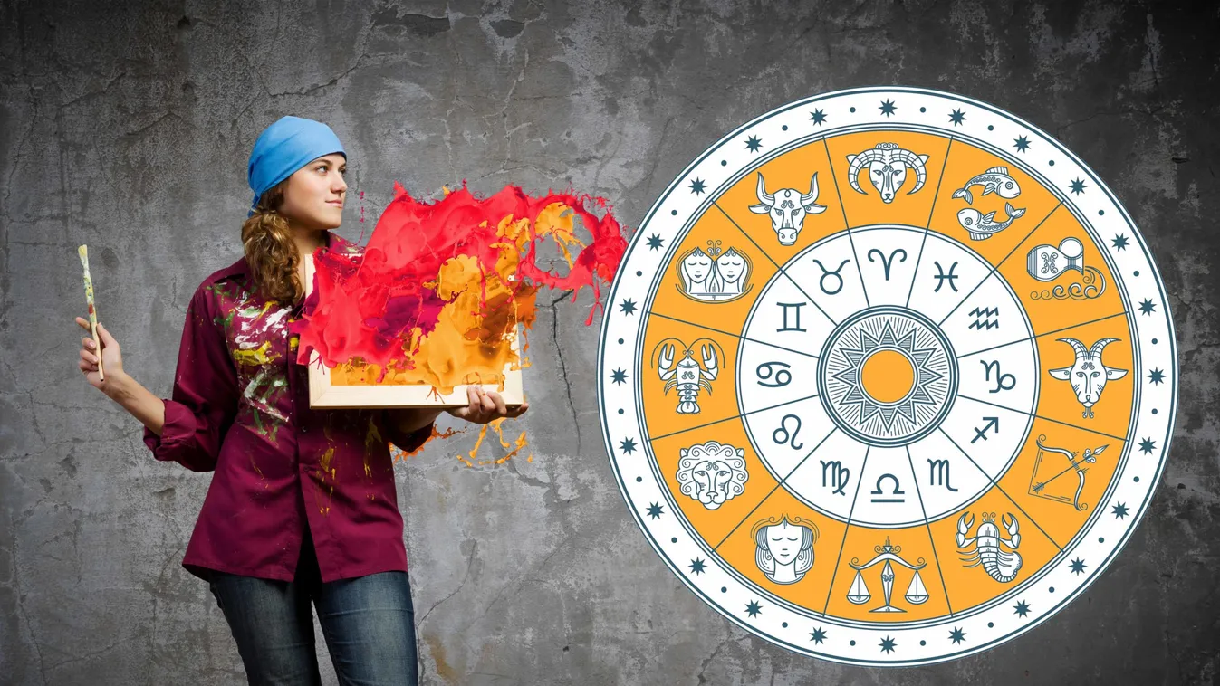 Young,Woman,Painter,Holding,Frame,With,Colorful,Splashes