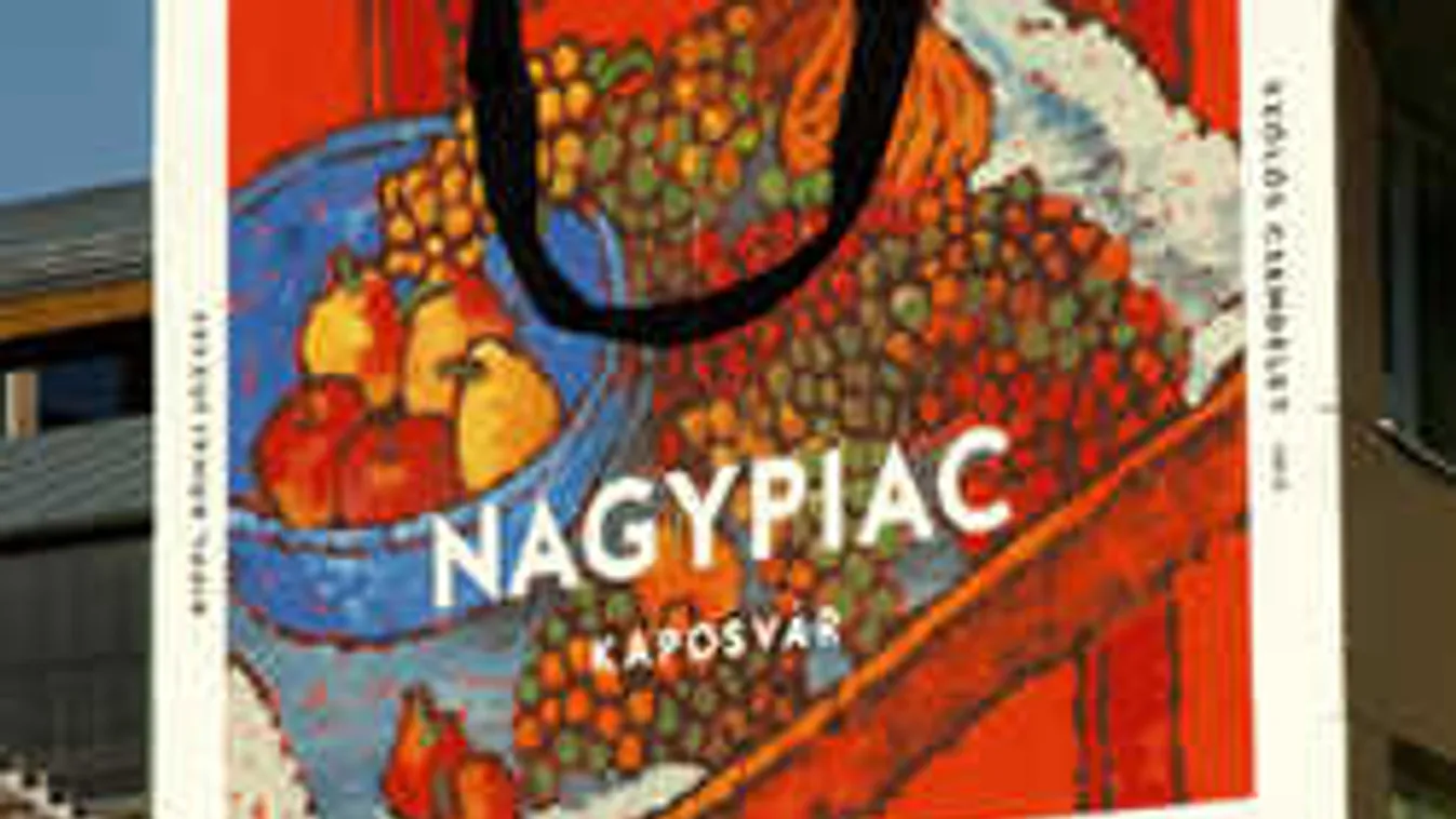 Rippl-Rónai festményt varázsoltak a piac tűzfalára, csodájára járnak