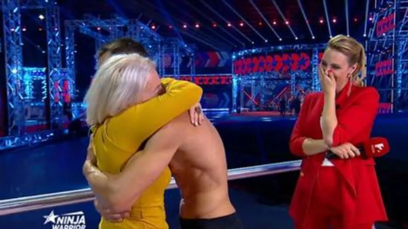 Zokogásban tört ki a Ninja warrior versenyzője: rég nem látott édesanyja lepte meg a stúdióban