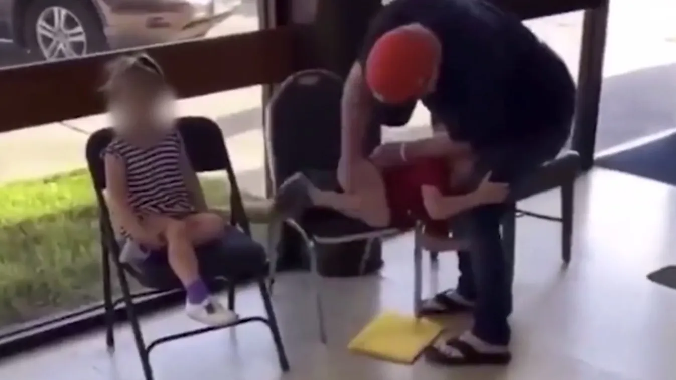 „Ülj le a s*ggedre” – brutális erővel elfenekelte unokáját –videó