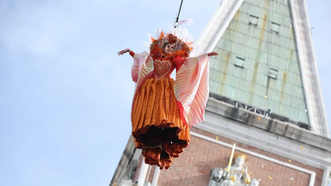 Venice Carnival 2020 - Linda Pani performs as the Angel