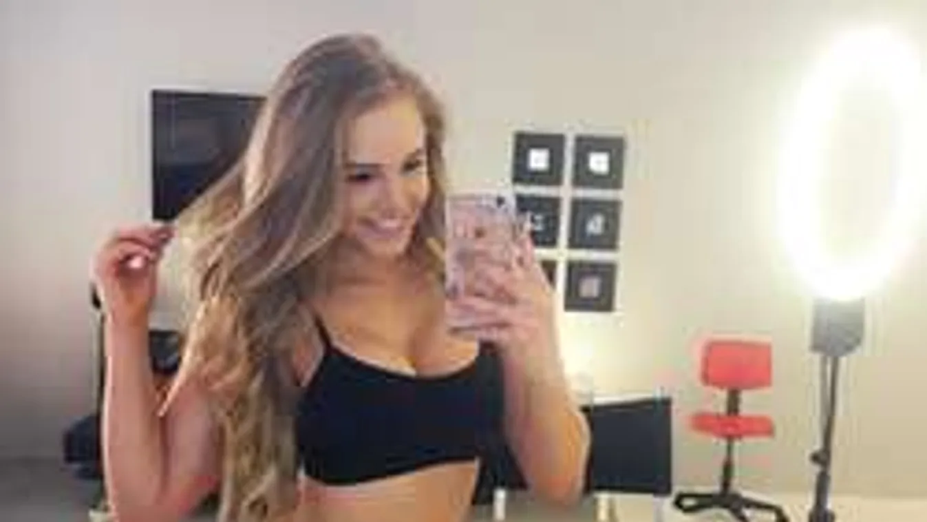 Szétpattan a ruha a szexi fitneszistennőn