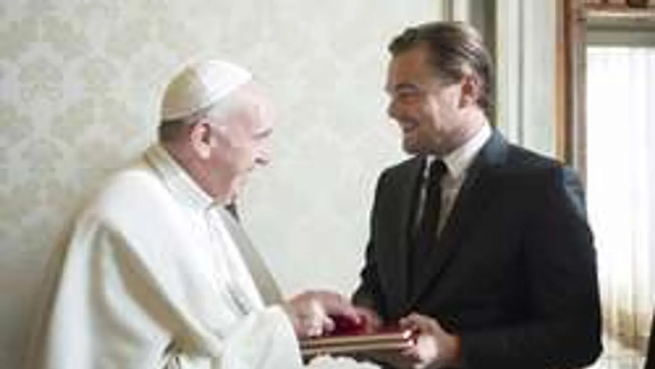 Kiderült, miért járt Ferenc pápánál Leonardo DiCaprio!
